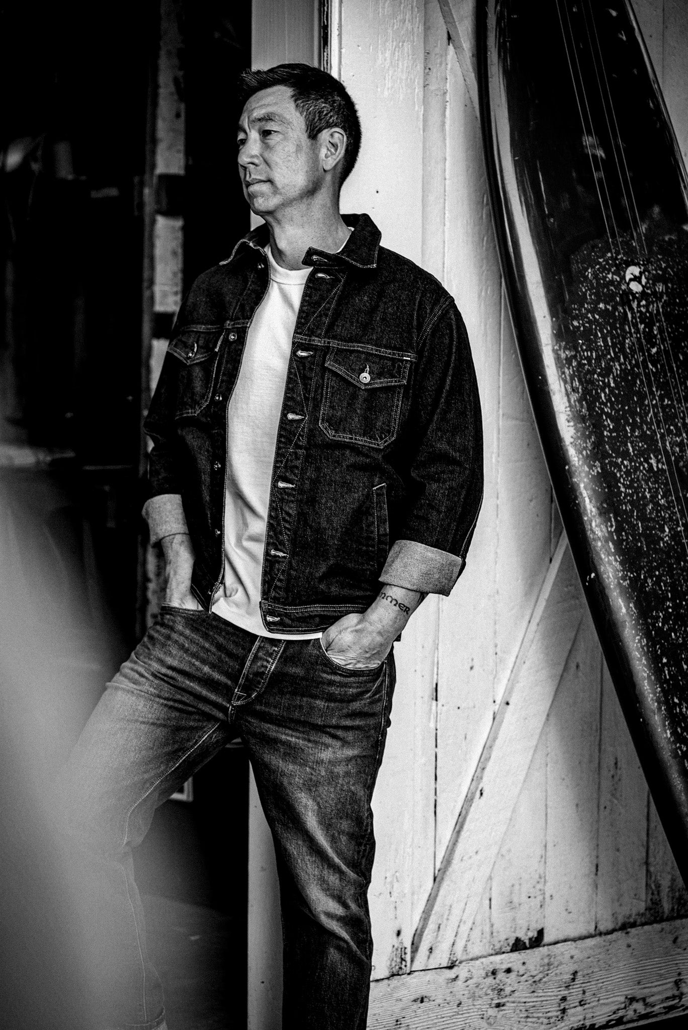 Artcher Jacket Salt | 14oz Broken Twill Denim – WiesMade