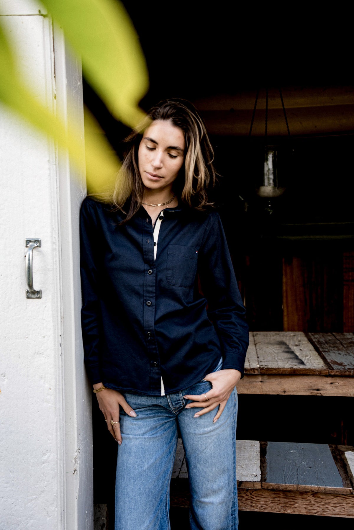 Women | Luma Shirting  | 7oz Twill 100% cotton - Navy