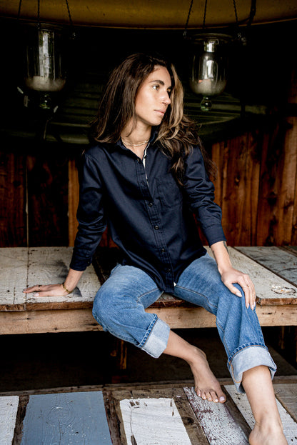 Women | Luma Shirting  | 7oz Twill 100% cotton - Navy