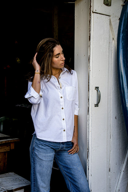 Women | Luma Shirting  | 7oz Twill 100% cotton - White