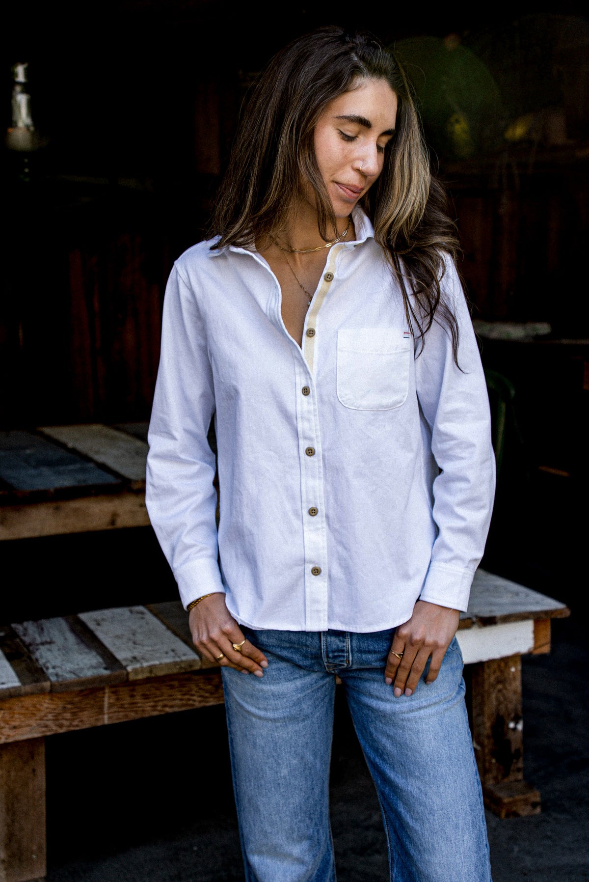 Women | Luma Shirting  | 7oz Twill 100% cotton - White