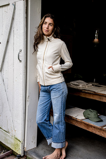 Women | Stinson Moto | 12oz 100% Cotton - Natural