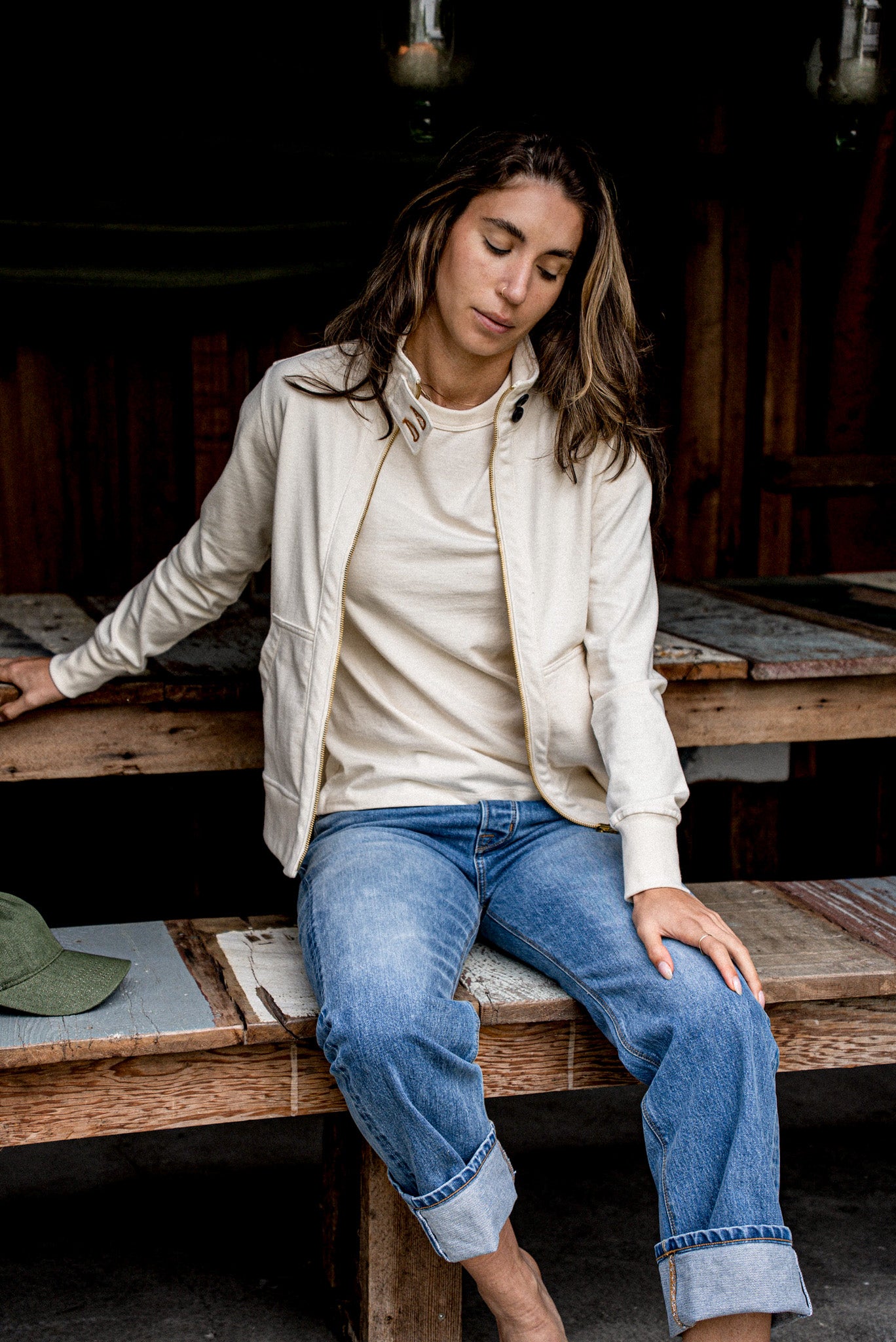 Women | Stinson Moto | 12oz 100% Cotton - Natural