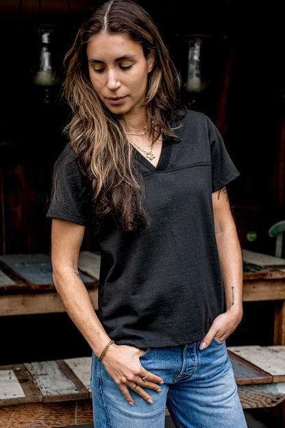 Women Stinson V Jersey | 12oz 100% Cotton - Basalt