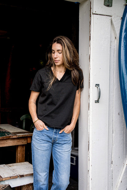 Women Stinson V Jersey | 12oz 100% Cotton - Basalt