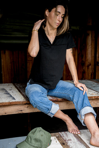 Women Stinson V Jersey | 12oz 100% Cotton - Basalt