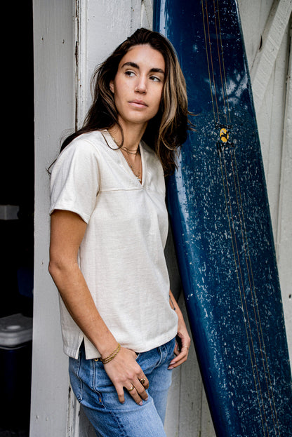 Women Stinson V Jersey | 12oz 100% Cotton - Natural