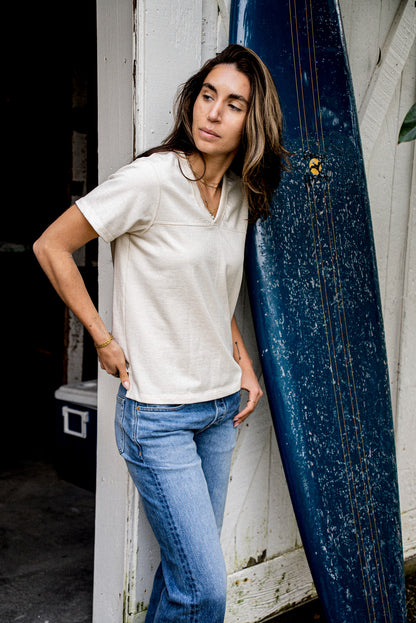 Women Stinson V Jersey | 12oz 100% Cotton - Natural