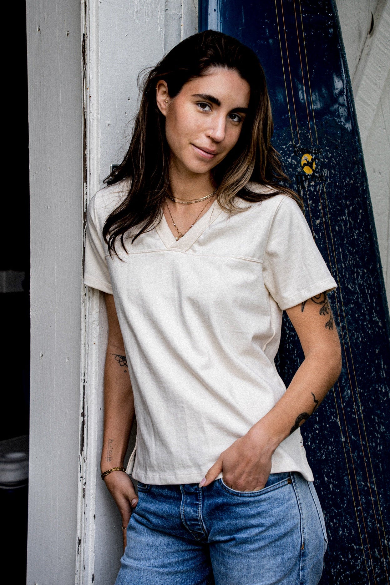 Women Stinson V Jersey | 12oz 100% Cotton - Natural