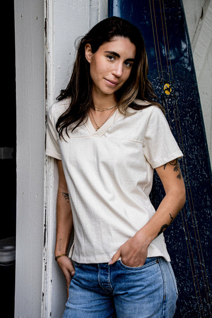 Women Stinson V Jersey | 12oz 100% Cotton - Natural