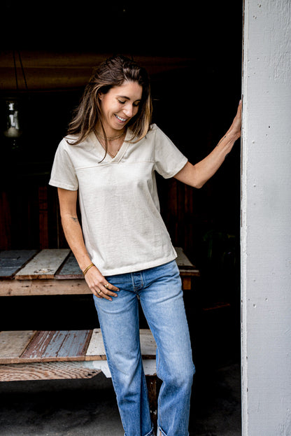 Women Stinson V Jersey | 12oz 100% Cotton - Natural