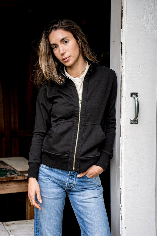 Women | Stinson Moto | 12oz 100% Cotton - Basalt