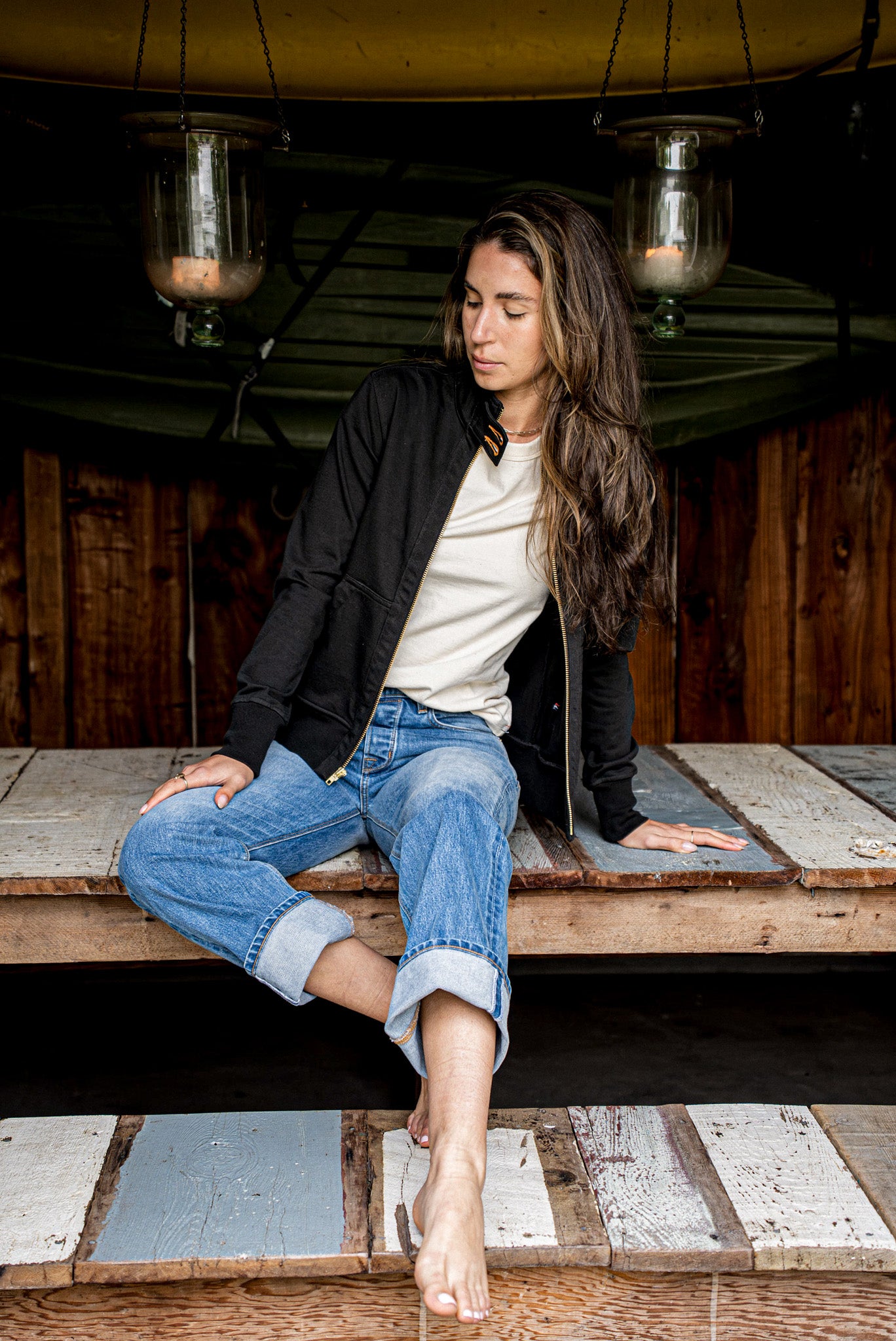 Women | Stinson Moto | 12oz 100% Cotton - Basalt