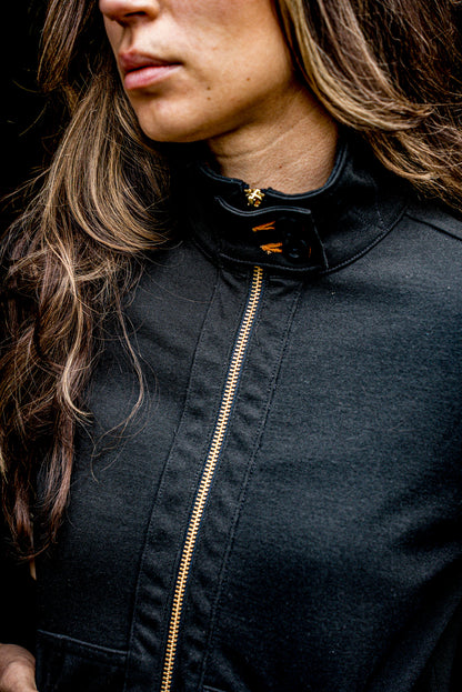 Women | Stinson Moto | 12oz 100% Cotton - Basalt
