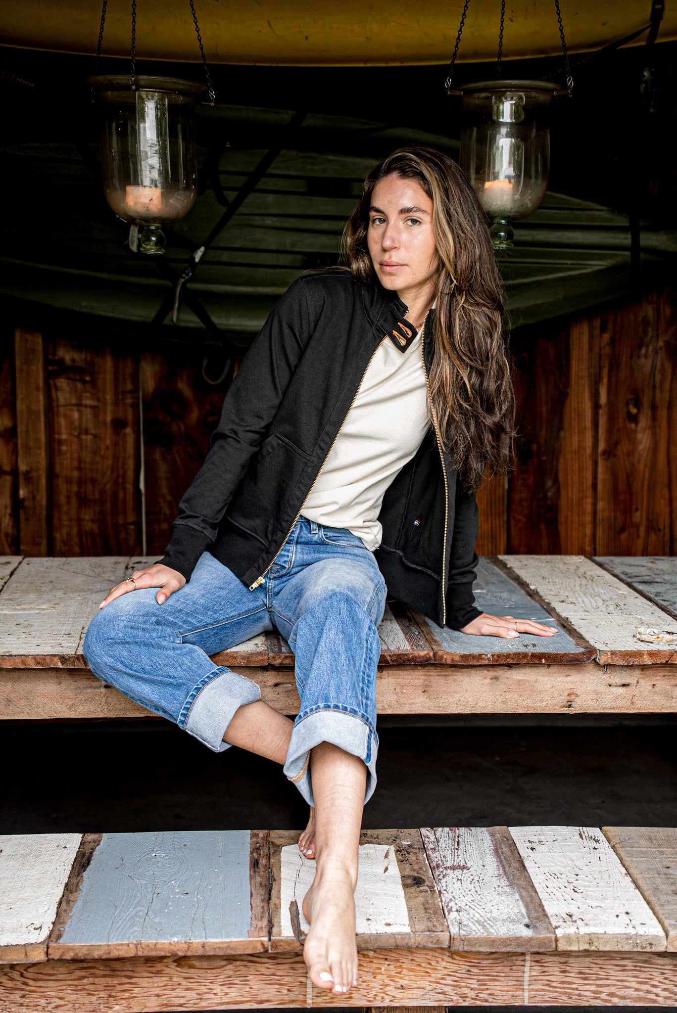 Women | Stinson Moto | 12oz 100% Cotton - Basalt