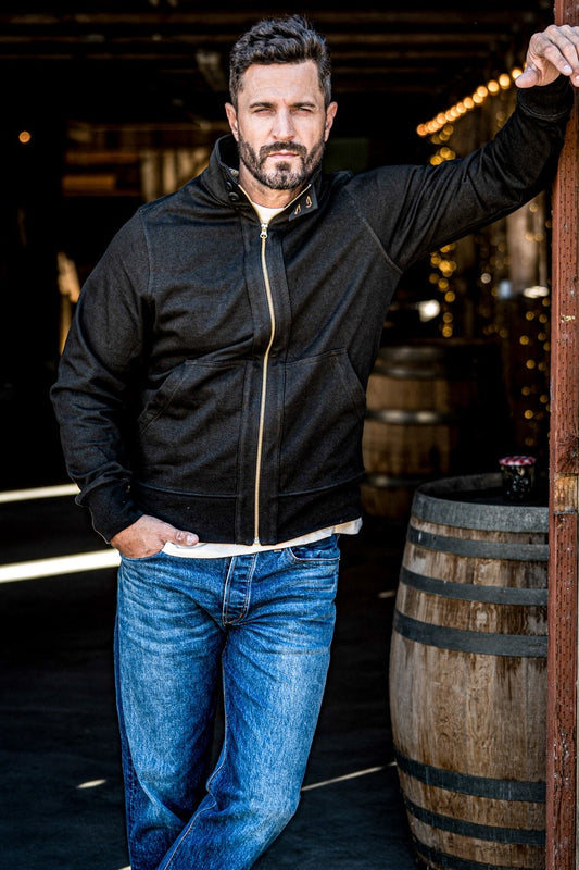 Men | Stinson Moto | 12oz 100% Cotton - Basalt