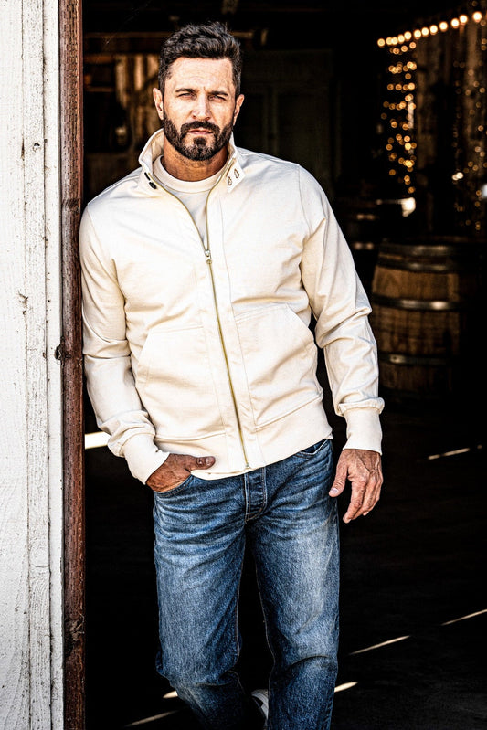 Men | Stinson Moto Zip | 12oz 100% Cotton - Natural